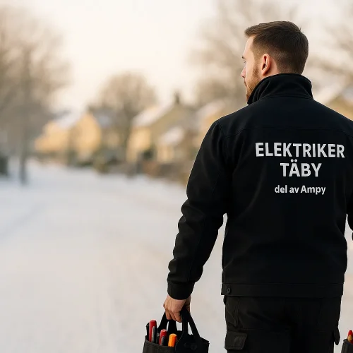 elektriker-taby-elinstallation Behörig och erfaren elektriker i Täby på väg till kund för elinstallation – trygg elfirma nära dig i Täby, året runt.