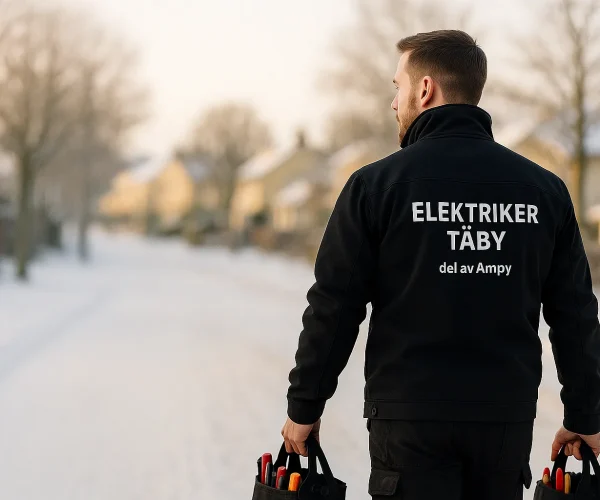 elektriker-taby-elinstallation Behörig och erfaren elektriker i Täby på väg till kund för elinstallation – trygg elfirma nära dig i Täby, året runt.